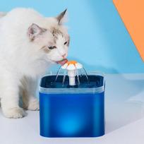 WTEMPO 2L automatinis naminių kačių vandens fontano filtro dozatoriaus tiekimo dubuo Smart Dog Cat vandens dozatorius naminių gyvūnėlių gėrimų tiektuvas 16*16*12.6cm mėlyna