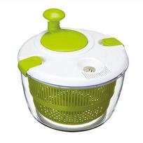 WTEMPO Drying Basket Dehydrator Large Vegetable Washing Basin Manual Drying Machine Creative Kitchen Fruit Water Drainage Basket 5L žalia