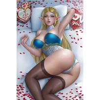 Spausdinti žaidimą Blue Warrior Nude Sexy Girl Art Canvas Plakatas Svetainė Miegamasis Namų dekoras Sienos paveikslėlis 21cm×30cm NoFrame