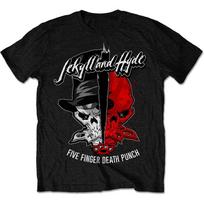 Five Finger Death Punch Jekyll Hyde Black Rock Metal Band Ffdp unisex marškinėliai S