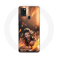 Case - Maniacase - Samsung Galaxy A21s - Demon Slayer Nezuko - 3D art anime - Soft