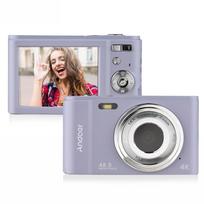 Andoer Nešiojama skaitmeninė kamera 48MP 4K 2,88 colio IPS ekranas 16x priartinimas automatinio fokusavimo laikmačio veidas violetinė