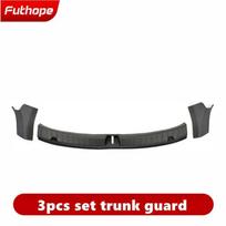 Futhope Trunk Sill Plate Cover TPE Rubber Protector for Tesla Model Y Threshold Bumper Guards Anti-dirty Pad Prevent Scratching 3psc set black