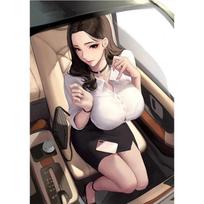 Print Game LOL White Fox Tail Warrior Nude Sexy Girl Art Canvas Poster Living Room Bedroom Home Wall Picture 21cm×30cm NoFrame