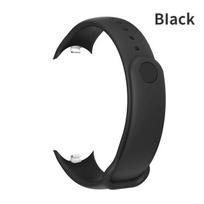 LUJING dirželis, skirtas Xiaomi Mi Band 8 silikoninis sportinis dirželis, slankiojantis išardomas, skirtas Mi Band 8 NFC apyrankei išmaniajam laikrodžiui apyrankės priedai Xiaomi Band 8 juoda