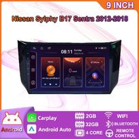Automobilių radijas Carplay skirtas Nissan Sylphy B17 Sentra 2012-2018 Multimedijos vaizdo grotuvas GPS navigacija WIFI 4+64GB 2+32GB black
