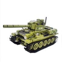 Pagrindinis kovinis tankas konstruktorius sujungiamas modelis papuošalai vaikų lavinamieji žaislai Pack of 1 žalia