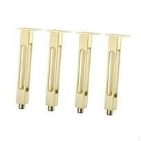 4 vienetai Baldų kojelės Lovos atramos Kojos Lengvas montavimas Sofa Spintelė Gold 20cm