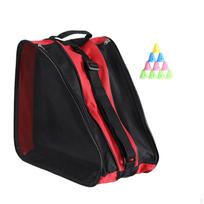 Durable Roller Skate Bag, Breathable Ice Bag Carry Case Inline for Girls Boys rožinė