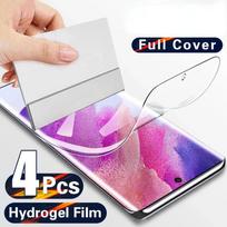 4Pcs Hydrogel Film For Samsung Galaxy A12 A52 A53 A73 5G Protective For Samsung A72 A52S A34 A54 A14 S23 S24 Ultra Not Glass For Samsung A12 gryna