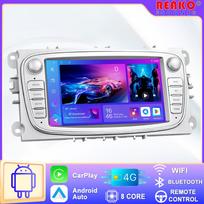 Android 2 Din Radijas Automobilio Multimedijos Grotuvas Autoradio GPS carplay 7'' Ford Focus S-Max Mondeo Galaxy C-Max 8163-6+128