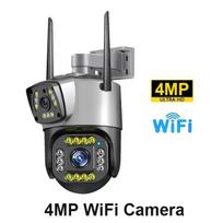 4G/WiFi IP kamera 8MP 4K dviejų ekranų kameros monitorius Smart Home Outdoor vandeniui atspari PTZ CCTV kamera V380 Pro saugumo apsauga 8MP WiFi Camera