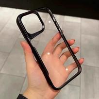 Prabangus skaidrus, minkštas silikoninis telefono dėklas, skirtas iPhone 11 12 13 14 15 Pro X XR XS Max 7 8 Plus matinis buferio dėklas For iPhone 14 brown