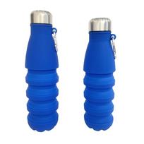 Silikoninis kokso puodelis Sulankstomas puodelis Ištraukiamas lauko sporto kelionė Nešiojamas vandens butelis Vandens puodelis Vandens puodelis Vandens butelis 550ml1PCS balta