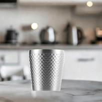 Double Walled Mug Camping 175ml Coffee Cup Portable Drink Water for Bar Home Use gray