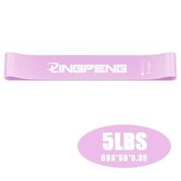Elastinis ratas Latekso gumos juosta Įtempiklis Įtempimo virvė Joga Pritūpimai Persikų sėdmenys Fitnesas Atsparumo diržas Atsparumo žiedas Light pink pink