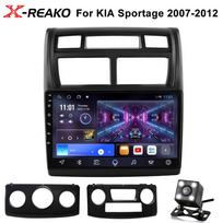 REAKOSOUND 2Din Android automobilio radijo daugialypės terpės vaizdo grotuvas, skirtas Kia Sportage 2 2008-2010 Navigacijos GPS galvos blokas Carplay 1+32CP+4LED black