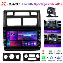 REAKOSOUND 2Din Android automobilio radijo daugialypės terpės vaizdo grotuvas, skirtas Kia Sportage 2 2008-2010 Navigacijos GPS galvos blokas Carplay 6+128+AHD