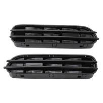 2Pcs Side Fender Installation Flow Grill Vent Air Easy Car Styling Gloss Black Side black