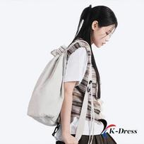 CNPR Overseas Travel Natural Anti-Theft Bag Travel Sling Bag Backpack Utility Bag Swimming Bag String Backpack Nylon Bag (4 Colors) 49.5x33x16cm kreminė