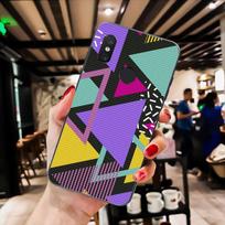 Simple Triangle Phone Case For Xiaomi Mi 11 10 A2 A2lite A1 9 9SE 8Lite 8explorer F1 Poco M3 X3 Pro Fundas Cove xiaomimi10lite white