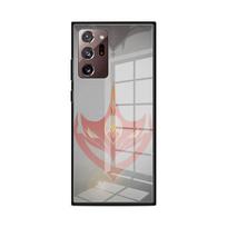 Genshin Impact Icon Tempered Glass Phone Case For Samsung Galaxy Note 10 Plus 20 Ultra 9 8 Lite 5G M31 M51 Bag Gift Fundas Samsung Note 8 gray