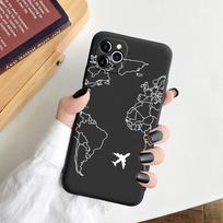 Luxury Popular Planes World Travel Phone Cases For iphone 11 7 8 Plus X SE20 12 Case For iphone 13 6s XR XS 11Pro Max Soft Cover Iphone 7plus 8plus