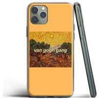 Van Gogh aliejaus tapybos silikoninis dėklas, skirtas Apple iPhone 12 13 Mini 11 Pro SE XS X XR Max 8 7 6S 6 Plus 5S Iphone 11 orange
