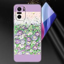 Emboss Flower Art telefono dėklas, skirtas Xiaomi Mi POCO X3 NFC GT M4 M3 12 11T 10T Pro A3 11 Lite NE 5G 12X 11i F3 Minkštas TPU juodas dangtelis Xiaomi Mi A3