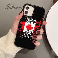 Canada flag Phone Case for iPhone 11 12 13 14 Pro Max mini X XR XS SE 2020 5 6S 7 8 Plus Samsung Galaxy S21 S22 Cover shell Samsung S22ultra black