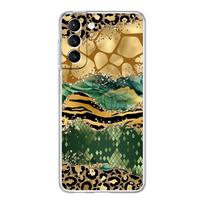 Agato marmurinis telefono dėklas, skirtas Samsung Galaxy S22 5G S20 Ultra S21 FE 5G S10E S9 S8 S10 Plus Note 20 10 skaidraus silikono galinis dangtelis Samsung S8 beige