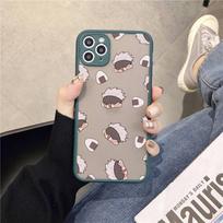 Couple Kawayi Jujutsu Kaisen Anime Phone Case for iPhone X XR XS 7 8 Plus 11 12 13 pro MAX 13mini Translucent Matte Case 14 Pro Max gray