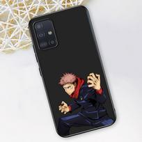 Jujutsu Kaisen Anime Phone Case for Samsung Galaxy A12 A52 A51 A32 A21s A71 A02s A22 A31 A72 A41 A02 A42 A01 A03 Black TPU Cover Samsung A91 beige