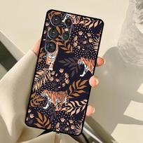 Tigers Leopards tropical leaves For Samsung Galaxy S21 S22 Ultra Note 20 S8 S9 S10 Plus Note 10 Plus S20 FE Phone Cover Galaxy S8