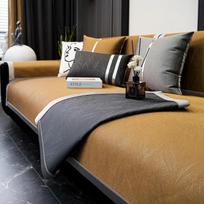smokefog style Universal Sofa Cover High End Fabric Sofa Cushion Modern Minimalist Luxurious  Non Slip Sofa Towel Cover 70x70cm gray