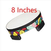8/10 colių grindinis būgnas, avikailio būgno galvutė, Orff tamburinas, rankinis, vaikų muzikinis lavinimas, mušamasis instrumentas, žaislai CHINA