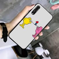 Meno Kūrybiškas Poveikis Telefono Dėklas Skirtas Huawei G7 G8 P7 P8 P9 P10 P20 P30 Lite Mini Pro P Smart Plus Dangtelis Fundas p40lite black