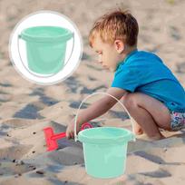 4 vnt žaislų plastikinė statinė Vaikų žaislai maži kibirai smėlio dėžės paplūdimio kibiras