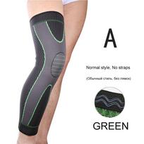1Piece Sports Kneepad Men Pressurized Elastic Knee Pads Support Fitness Gear Basketball Volleyball Brace Protector S gray
