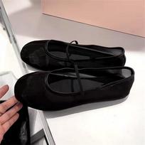 2024 Designer Summer Women Mesh Ballet Flats Breathable Mary Janes Casual Single Flat Shoes Women's Espadrilles Outdoor Loafers 39 juoda