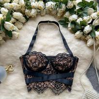 Aesthetic Y2k Evening Party Tank Tops Women Halter Off Shoulder Tops Lace Patchwork Female Grunge Style Vintage Camis French S juoda