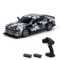Nuotolinio valdymo pultas Drift Car Nuotolinio valdymo pultelis 1/16 2,4 GHz nuotolinio valdymo lenktyninis automobilis 4WD su lengvais vaikams Dovana vaikams berniukams mergaitėms 2 battery pilka