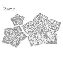 3D Gėlės Pjovimo Formelės DIY Rankdarbiai Scrapbooking Popieriaus Albumas Reljefinis Trafaretas sidabras