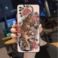 Case For Samsung Galaxy A50 A70 A30 A20s A20e A10 A40 A10s A10e M52 M51 M31 M30s M21 Black Phone Cover Tiger Crane ART Samsung A90 5G