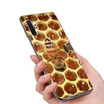 Golden Honeycomb For Samsung Galaxy Note 20 10 9 8 Plus Ultra Lite M21 M31 M31S M10S M20 M21 M32 M12 Phone Case Note 20 5G