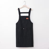 Catering Apron Hairdresser Men Women Bib Baking Portable Sleeveless with Pockets juoda