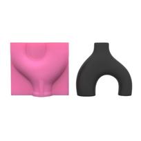Unique Resin Molds Silicone Craft Moulds Unique Vases Moulds Pen Holders Molds Jewelry Jars Mould Silicone black