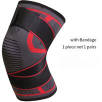 1 piece Sports Kneepad Men Pressurized Elastic Knee Pads Support Fitness Gear Basketball Volleyball knee Brace Protector Bandage S weight 30-55 kg gray
