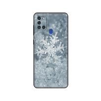 Black tpu Case For Samsung Galaxy A50 50S A30S A10 A01 A11 A21S A31 A41 A51 A71 M21 M30S S10 LITE Winter Snow Flowers Fashion Samsung A01