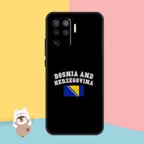 Bosnia Flag Case For OPPO Find X5 X3 Lite Pro A15 A16 A52 A72 A5 A9 A31 A53 A83 A93 A54 A74 A94 Cover OPPO A94 4G gray